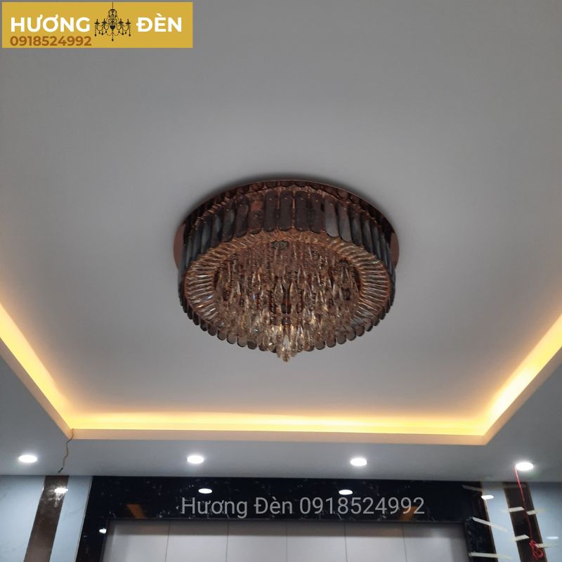 Đèn mâm ốp trần pha lê OTPL8137T1000